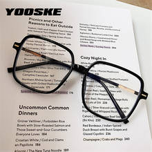 YOOSKE Blue Light Computer Glasses Women TR90 Oversized Eyeglasses Frames Men Big Frame Black Transparent Optical Spectascles 2024 - buy cheap