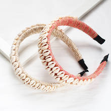 Diadema creativa europea y americana para mujer, diadema de cuerda de cáñamo, tocado de paja, diadema barroca, accesorios para el cabello 2021 2024 - compra barato