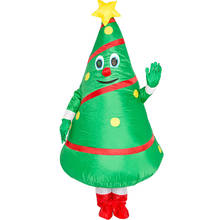 Новый стиль, Рождественская мультяшная кукла, надувной костюм Санта-Клауса, наряд, реквизит, забавный талисман, надувной Рождественский Костюм 2024 - купить недорого