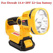 12W LED Lamp Flashlight (NO Battery,NO Charger) with USB Port Outdoor Emergency Lighting For Dewalt 14.4V 18V 20V li-ion battery 2024 - buy cheap