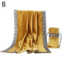 Gold Tarot Tablecloth with Cards Bag Wicca Divination Velvet Altar Tarot Cloth 2024 - buy cheap