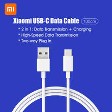 Original xiaomi USB-C cabo de dados 100cm tipo-c mi cabo de carregamento para xiaomi 10 redmi huawei companheiro samsung smartphone 2024 - compre barato