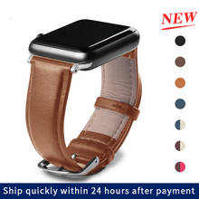 strap for apple watch band leather loop 42mm 38mm watchband correa apple iwatch 44mm 40mm 5 4 3 2 1 bracelet accessories 2024 - buy cheap