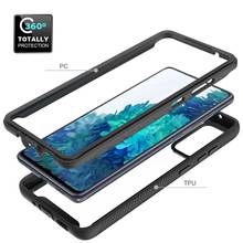 Capa de proteção dupla para samsung galaxy, para s20 fe s20 plus híbrido rígido, para galaxy note 20 ultra 10 plus s10 2024 - compre barato