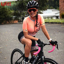 Kafitt-ropa de ciclismo para mujer, traje de manga corta para deportes de bicicleta de montaña, ropa de ciclismo de Carretera 2024 - compra barato