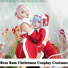 Sexy Christmas Cosplay Costume for Women Anime Re: Zero kara hajimeru isekai seikatsu Rem Ram Maid Outfit Xmas Games clothes set 2024 - buy cheap