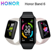 Оригинальный Смарт-браслет Honor Band 6, 1,47 дюйма, Водонепроницаемый Фитнес-браслет с Bluetooth, пульсометром, музыкальными вызовами 2024 - купить недорого