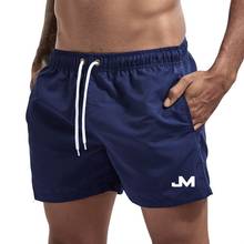 JM бренд, Мужская одежда для плавания, Шорты для плавания, шорты для пляжа, Шорты для плавания, штаны для плавания, мужские спортивные шорты для бега 2024 - купить недорого
