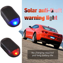 Luz de seguridad falsa para coche, alarma simulada alimentada por energía Solar, inalámbrica, advertencia antirrobo, lámpara de precaución, LED intermitente de imitación 2024 - compra barato