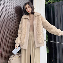 Sheep shearing casaco de inverno feminino coreano oversize casaco de pele real roupas femininas 2020 lã jaqueta manteau femme b12f58056 yy1186 2024 - compre barato