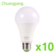 10pcs LED Bulb Lamps E27 AC110V 220V 240V Light Bulb Real Power 18W 15W 12W 9W 7W 5W 3W Lampada Living Room Home Bombilla 2024 - buy cheap