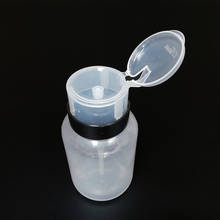 Dispensador de bomba transparente vacío portátil, botella de plástico para quitar esmalte de uñas, contenedor limpiador, 200ml 2024 - compra barato
