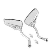 Left & Right Universal Motorcycle Styling Chrome Skeleton Skull Style Hand Claw Side Rear View Mirrors 10mm Easy To Install 2024 - buy cheap