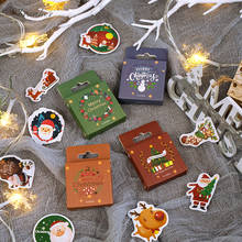 XINAHER 50 Pcs/Box Christmas wreath bell elk snowman mini paper sticker package DIY diary decoration sticker album scrapbooking 2024 - buy cheap