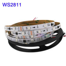1 м/2 м/3 м/4 м/5 м WS2811 умная Пиксельная Светодиодная лента; DC12V 30/60 светодиодов/м полноцветная Адресуемая WS2811 IC RGB светодиодная лента 2024 - купить недорого