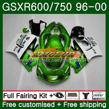 Carenado blanco y verde para SUZUKI SRAD GSXR600, 1996, 1997, 1998, 1999, 1CL.83, GSXR750, GSX-R600, GSXR 2000, 750, 96, 97, 98, 99, 00 2024 - compra barato