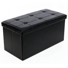 Folding Cuboid Ottoman Bench Leather Sofa Chair Footstool Storage Box Storage Cabinet Large Size 76x38 x38cm Home Furniture 2024 - buy cheap