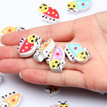 20pcs Cartoons Butterfly Shape Wood Beads Loose Spacer Beads For Jewelry Making Diy Bracelet Necklace Baby Pacifier Finding 2024 - buy cheap