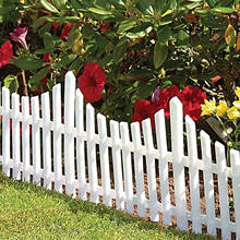 4PCS Picket Fence Garden Border Edge PP Plastic Fence Decorative Plant Bordering Lawn Fence For Garden Outdoor Wedding Decor 2024 - buy cheap
