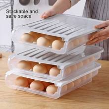 Auto Scrolling Egg Storage Holder Eggs Storage Rack Refrigerate Food Savers Eggs Plastic Space Saver Organizer Container 2024 - buy cheap