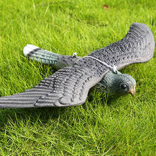 Garden Decoration Artificial Flying Hawk Fake Bird Hunting Decoy Scarer 2024 - buy cheap