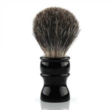 Traditional Badger Hair Shaving Brush Black Resin Handle with Box for Men Wet Shave 2024 - buy cheap