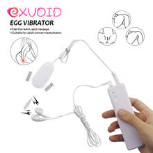 EXVOID Egg Vibrator with Earphone Sexy Sound G-Spot Massager Sex Toys for Women Remote Control Clitoris Stimulator Adult Product 2024 - buy cheap