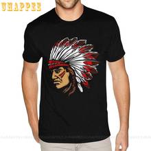 Indian Head Tee Shirt Gentlemen 80S Hip Hop T Shirts Mens Short Sleeve Cheap Brands Clothing 2024 - compra barato