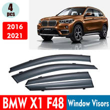 FOR BMW X1 F48 2016-2021 Window Visors Window Sun Rain Guard Deflector Smkoe 4pcs /1ste Car Accessories Auto Styline 2024 - buy cheap