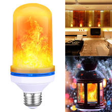 LED Simulation Flame Light 5W E27 Bulb 85-265V 4 Kinds of Flame Effect Fire Bulb Flashing Simulation Decorative LED Lights 2024 - buy cheap