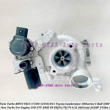 Turbo RHV4 VB23 17208-51010 17208-51011, para TOYOTA Land Cruiser 200 series D40 c-rail 508F 1VD 1VD-FTV VDJ76 78 79 4.5L 2024 - compra barato