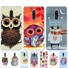 Silicon Case For redmi 8a 8 Case redmi note 8 9 PRO 8T 9S Case For xiaomi mi NOTE 10 PRO 9 lite POCO F2 Pro Case colorful owls 2024 - buy cheap