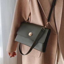 Vintage Fashion Female Crossbody Bag 2019 New High Quality PU Leather Women's Designer Handbag Lock Shoulder Messenger Bag 2024 - buy cheap