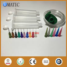 Free Shipping 3cc/ml Dispense Dispensing Needle Tips Plastic Pneumatic Syringe Barrel With Adapter 2024 - buy cheap