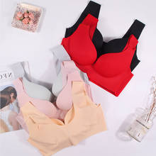 Big Size Bras for Women Seamless Ice Silk Bra Sexy Bralette Push Up Brassiere Bra Vest Wireless 2pcs Lot 2024 - buy cheap