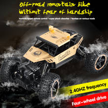 Carro de escalada de alta velocidade, 2.4g rc, 4 rodas, 1:18, montanha, off-road, caminhão de escalada de longa duração, brinquedo de menino 2024 - compre barato