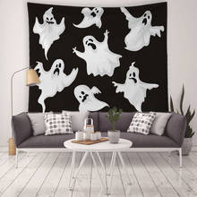 Halloween Decorations Ghost Witch Background Tapestries Bat Pumpkin Spider Banner Happy Halloween Inflatable Air Foil Balloons 2024 - buy cheap