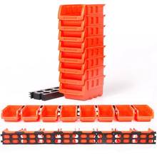 Toolbox ABS Awall-mounted storage box foldable tray hardware screw tool organize box parts garage unit shelves components box 2024 - buy cheap