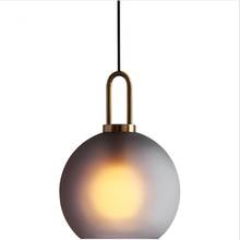 Nordic Simple Designer Glass Ball Pendant Lights Led E27 Modern Hanging Lamp Dining Room Shop Restaurant Bedroom Bedside Study 2024 - buy cheap