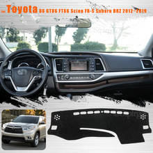 For Toyota Highlander XU50 Kluger 2014~2019 Console Dashboard Suede Mat Protector Sunshield Cover 2024 - buy cheap