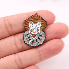 Stephen Clown Metal Enamel Pins and Brooches for Lapel Pin Backpack Bags Badge Joker Cool Fans Gifts 2024 - buy cheap