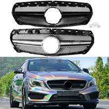 Front Bumper Racing Grill Billet Grille Cover For Mercedes-Benz W117 CLA-Class 2013-2016 AMG Style 2024 - buy cheap