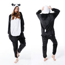 Осенне-зимняя мягкая Фланелевая пижама в виде панды с капюшоном, пижама в виде животного, комбинезоны в мультяшном стиле, пижамы для мальчиков, детские пижамы, Детская одежда для сна для девочек 2024 - купить недорого