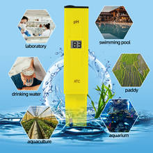 10pcs Pocket LCD Digital PH Tester Meter 0-14 Pen Type Aquarium PH Pool Water Measure with ATC 30% off 2024 - buy cheap