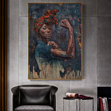 Powerful Black Women Canvas Paintings On The Wall Posters And Prints Portrait Of Black Woman Wall Pictures For Living Room Decor 2024 - buy cheap