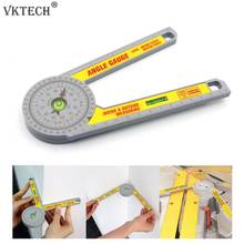 360 Degree Miter Saw Protractor with Leveling Bubble Angle Finder Gauge Goniometer Rotating Measuring Ruler Angle Level Meter 2024 - buy cheap