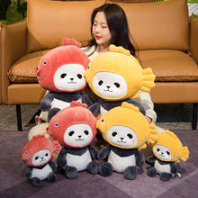 1pc 24/35/50cm Kawaii Plush Panda Toys Cute Stuffed Soft Animal Fish Head Panda Pillow Dolls for Children Girls Birthday Gifts 2024 - buy cheap