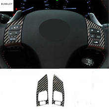 2pcs/lot Epoxy glue real carbon fiber grain steering wheel decoration cover for 2006-2012 Lexus IS 300 250 CFSPORT 2024 - buy cheap