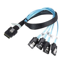 Internal Mini SAS SFF-8087 36-Pin to 4 SATA 7-Pin Forward Breakout Cable 12Gbps 70cm 1M Hard Drive Data Splitteer Cable Cord 2024 - buy cheap