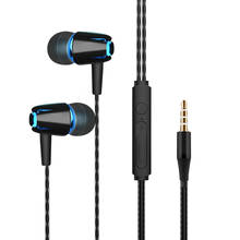 In-Ear Sport Headphones For Xiaomi Earphone For Phone Stereo Bass Headset Metal Wired Earphone HiFi Headphones Mic For Samsung 2024 - buy cheap